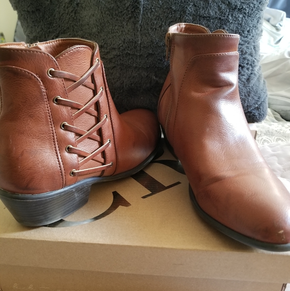 Tan Ankle Booties